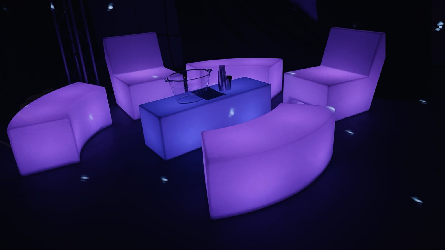 Lightup Furniture Rental by VPN Studios LED Glow Furniture